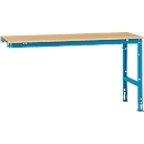 Manuflex aanbouwtafel UNIVERSAL Standaard, 1750 x 800 mm, multiplex natuur, lichtblauw