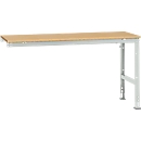 Manuflex aanbouwtafel UNIVERSAL Standaard, 1750 x 800 mm, multiplex natuur, lichtgrijs