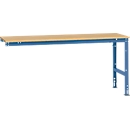 Manuflex aanbouwtafel UNIVERSAL Standaard, 2000 x 800 mm, multiplex natuur, briljantblauw
