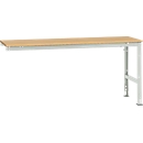 Manuflex aanbouwtafel UNIVERSAL Standaard, 2000 x 800 mm, multiplex natuur, lichtgrijs