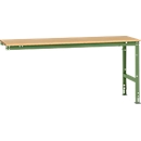 Manuflex aanbouwtafel UNIVERSAL Standaard, 2000 x 800 mm, multiplex natuur, resedagroen