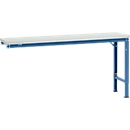 Manuflex Ansatztisch UNIVERSAL Spezial, 1750 x 800 mm, Kunststoff lichtgrau, brillantblau