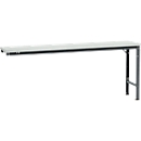 Manuflex Ansatztisch UNIVERSAL Spezial, 2000 x 800 mm, Kunststoff lichtgrau, anthrazit