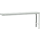 Manuflex Ansatztisch UNIVERSAL Spezial, 2000 x 800 mm, Kunststoff lichtgrau, lichtgrau