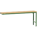 Manuflex Ansatztisch UNIVERSAL Spezial, 2000 x 800 mm, Multiplex natur, resedagrün