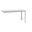 Manuflex Ansatztisch UNIVERSAL Spezial, Tischplatte Kunststoff, 1750x1000, alusilber