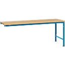 Manuflex Ansatztisch UNIVERSAL Spezial, Tischplatte Multiplex, 2000x1000, lichtblau