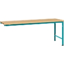 Manuflex Ansatztisch UNIVERSAL Spezial, Tischplatte Multiplex, 2000x1000, wasserblau