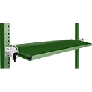 Manuflex kantelbare opbergconsole, voor de serie Universal of Profi, bruikbare diepte 345 m, voor tafelbreedte 1500 mm, resedagroen