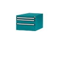Manuflex onderbouw met schuifladen, voor D 1000 mm, waterblauw