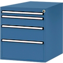 Manuflex onderbouw met schuifladen, voor D 800 mm, briljantblauw