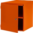 Manuflex Schubladen-Unterbauten, für Werkbank Profi Tiefe 700 mm, rotorange