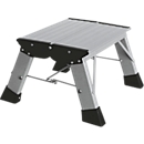 Marche pied pliable Treppy, 1 marche, alu