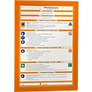 Marco de información duradero Duraframe, DIN A4, 2 piezas, naranja