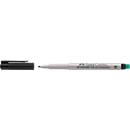 Marker Faber-Castell Multimark, incl. speciale gum, zwart, M, non-permanent
