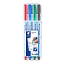Markers Staedtler Lumocolor® Correctable, Linienbreite M, Non-permanent and dry-wipeable, 4 pieces