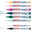 Marqueur acrylique edding, set de 8, convient pour de nombreuses surfaces, pointe ogive, diverses couleurs