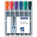 Marqueur flipchart Lumocolor 356BWP6 STAEDTLER, lot de 6