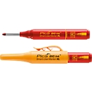 Marqueur permanent Pica BIG Ink Marker XL, pour surfaces lisses &amp; sèches, pointe d'écriture spéciale, résistant à l'eau &amp; à l'effacement, couleur d'écriture rouge