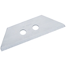 MARTOR trapezoid blade 60099, 10 pieces, L 55.5 x W 19 mm, 2-sided wide cut material thickness 0.63 mm