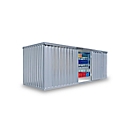 Materiaalcontainer MC 1600, gegalvaniseerd, ongemonteerd, met houten bodem