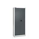 Materiaalkast MS 2408 – vleugeldeuren - staal - B 800 x D 400 x H 1935 mm - lichtgrijs/antracietgrijs - (lege behuizing)  -ons merk Schäfer Shop Select 
