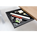 Materiaallade voor bureautafels, zwart