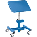 Materiaalstandaard, verrijdbaar, handmatig in hoogte verstelbaar 510 - 700 mm, kantelbaar platform