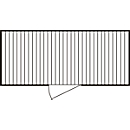 Material container MC 1500, galvanized, disassembled, with wooden floor