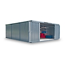 Material container Mod. 1560, galvanized, disassembled, with wooden floor
