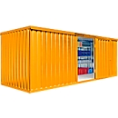 Materialcontainer MC 1600, lackiert, montiert, mit Holzfußboden