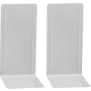 MAUL boeksteunen voor ordners, 240 x 140 x 120 mm, grijs