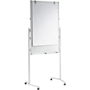 MAUL Moderationstafel Pro, B 750 x H 1200 mm, Textil/Whiteboard, blau/weiß