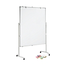 MAUL Moderationstafel Pro, Whiteboard/Whiteboard + Moderationskarten-Set mit 360 Karten und 200 Pin-Nadeln