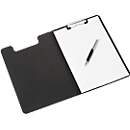 MAUL Schreibmappe PP, DIN A4, Polypropylen, Bügelklemme mit Kunststoffecken, schwarz