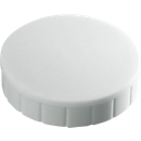 MAUL solid magnets, ø 20 x 7.5 mm, 10 pieces, white