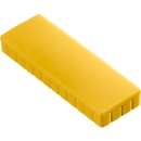 MAUL Solidmagnete, 54 x 19 mm, 10 Stück, gelb