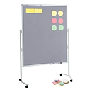 MAUL Tableau d'animation Pro, textile/textile gris + set de cartes d'animation avec 360 cartes et 200 épingles