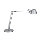 MAULrock LED tafellamp, draai- &amp; kantelbare kop/arm, geschikt voor Smart Home, 950 lumen, hoogte 540 mm, aluminium, zilver