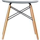 meet by Paperflow Skoll stool, W 470 x D 350 x H 480 mm, easy-care polypropylene seat shell black