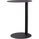 meet by Paperflow Table d'appoint, en acier, ronde, pied colonne, Ø 400 x H 570 mm, anthracite