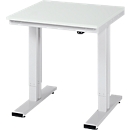 Mesa de trabajo serie adlatus 300, tablero de melamina, An 750 x P 800 x Al 750 - 1120 mm