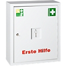 Metalen EHBO-kast EUROSAFE, B 490 x D 200 x  H 560 mm, met inhoud conform DIN 13169, wit