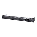 Metz Connect Unequipped - Patch Panel - Schwarz - 1U - 48.3 cm (19") - 24 Ports