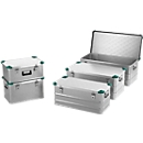 Caja mediana, metal ligero, con esquinas apilables, 81 l