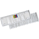 Mikrofasermopp ACTIVE, mit Tasche und Laschen, Breite 500 mm, Mikrofaser-Plüschbezug, weiß-grau
