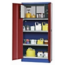 Milieuopslagkast asecos E-CLASSIC-UF, scharnierende deuren, voorzijde paars, B 950 x D 500 x H 1950 mm