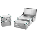 Mini-box, licht metaal, met stapelhoeken, 42 l