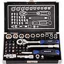 Mini-dopsleutel- en bit-box, 1/4" maat, 38-delig