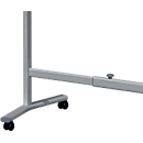 Mobile stand Pro Line board system STM820, mobile, lockable, height and width adjustable, 1450 - 2050 mm